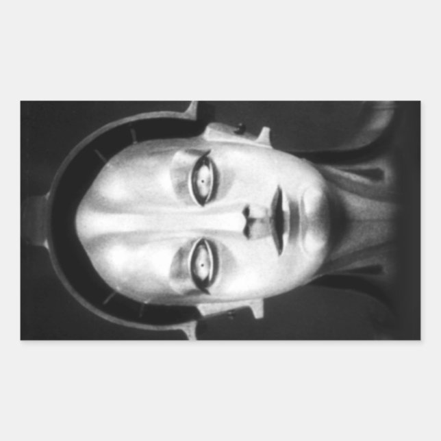 Pegatina Rectangular Maschinenmensch de Fritz Lang (Anverso)