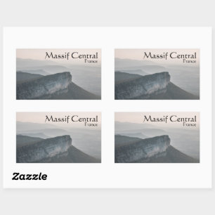 Pegatina Rectangular Massif Central France