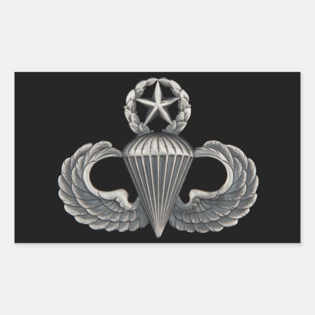 Pegatina Rectangular Master Airborne (Anverso)