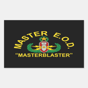 Pegatina Rectangular Master Blaster
