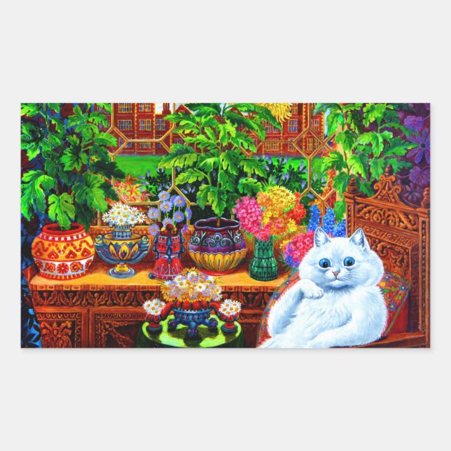 Pegatina Rectangular Master de Cat College (Anverso)