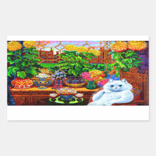 Pegatina Rectangular Master de Cat College