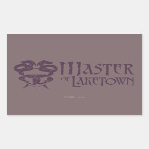 Pegatina Rectangular Master Of Laketown Name