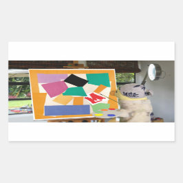 Pegatina Rectangular Matisse El Caracol en óleo por Danny Duck