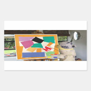 Pegatina Rectangular Matisse El Caracol en óleo por Danny Duck