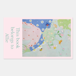 Pegatina Rectangular Matrícula de Dotsie