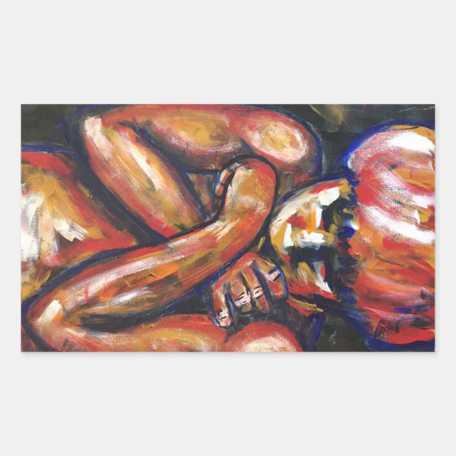 Pegatina Rectangular Matt (Anverso)