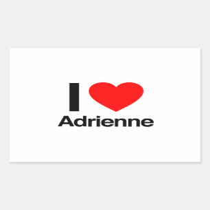 Pegatina Rectangular me encanta adrienne