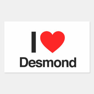 Pegatina Rectangular me encanta desmond