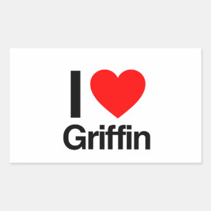 Pegatina Rectangular me encanta griffin