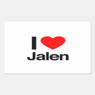 Pegatina Rectangular me encanta jalen