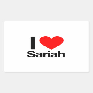 Pegatina Rectangular me encanta sariah