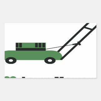 Pegatina Rectangular Me encantan las flores de jardín