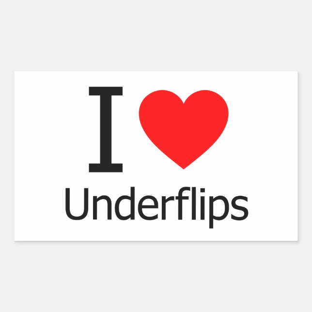 Pegatina Rectangular Me Encanto Los Underflips (Anverso)