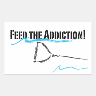 Pegatina Rectangular Me gusta el agua