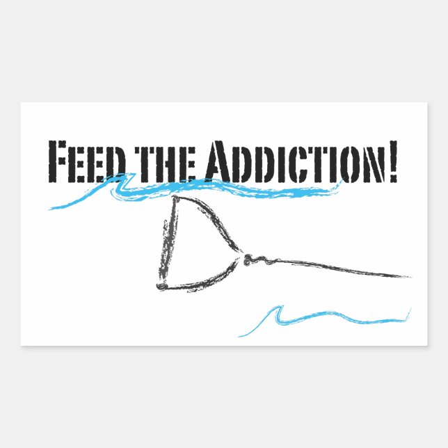 Pegatina Rectangular Me gusta el agua (Anverso)