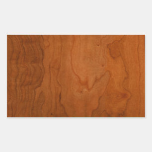 Pegatina Rectangular Med Wood Grain