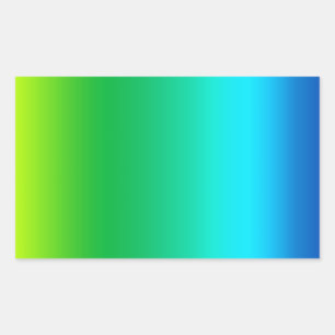 Pegatina Rectangular Mediados de colores del espectro del teñido
