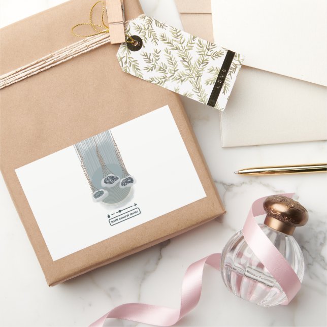 Pegatina Rectangular medidor de control objet_2_rain (Regalar)