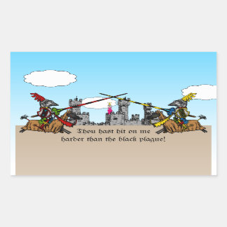 Pegatina Rectangular Medieval Times - Declaración de amor