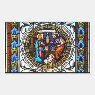Pegatina Rectangular Mehrerau Collegiumskapelle Chapel Ventana Nativida