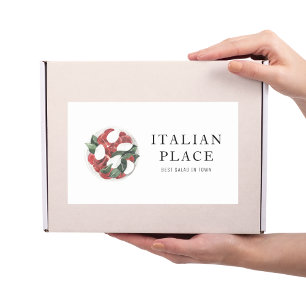 Pegatina Rectangular Mejor Ensalada Moderna En Profesionales Locales