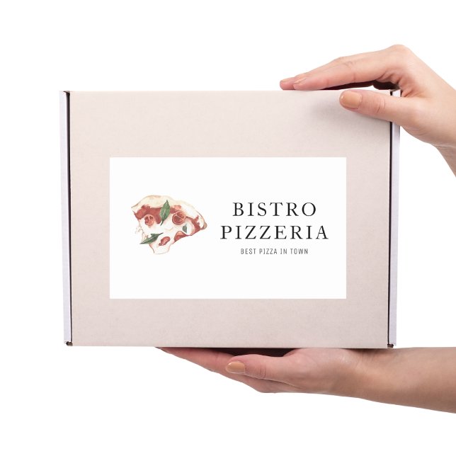 Pegatina Rectangular Mejor Pizza Moderna En Ciudad Profesional (Subido por el creador)