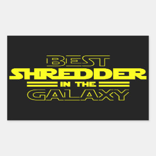 Pegatina Rectangular Mejor Triturador De La Galaxia