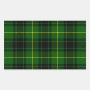 Pegatina Rectangular Melocotonería tartan de MacArthur