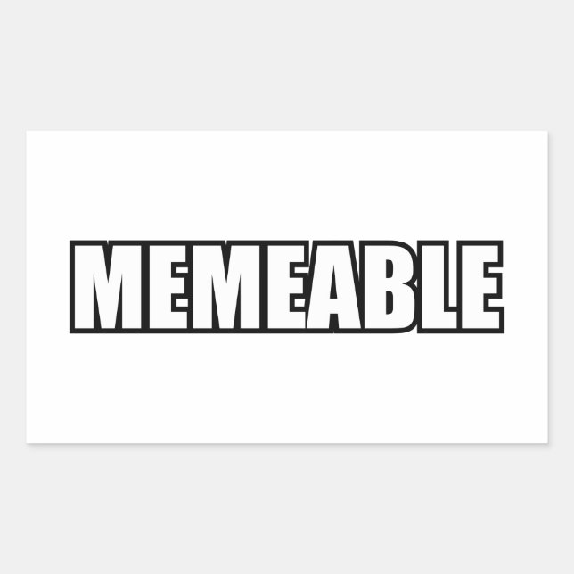 PEGATINA RECTANGULAR MEMEABLE (Anverso)