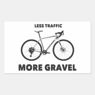 Pegatina Rectangular Menos tráfico más grave