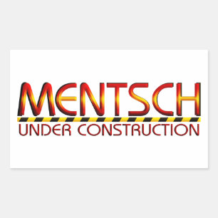 Pegatina Rectangular Mentsch