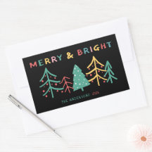 Merry y Bright Fun Pine Elegantes Navidades Negro