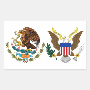 Pegatina Rectangular Mes del Patrimonio Hispano Nacional - Águilas
