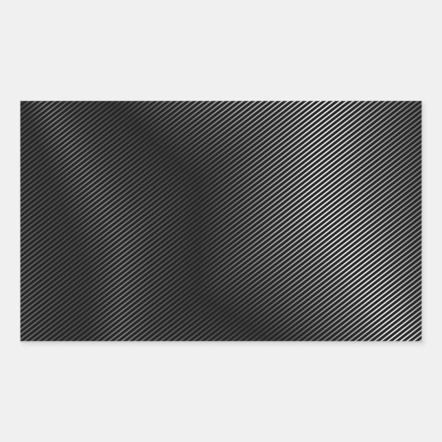 Pegatina Rectangular Metalizado de plata de alto grado (Anverso)