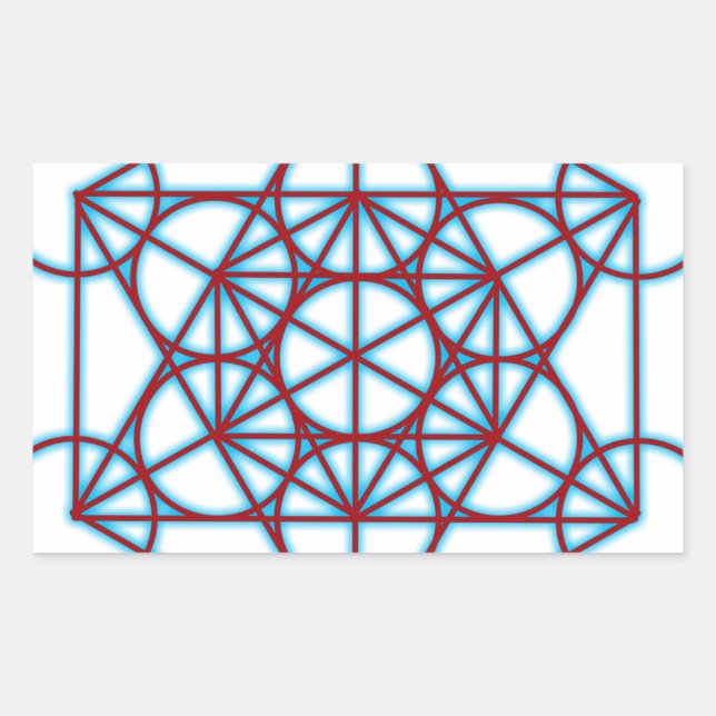 Pegatina Rectangular MetatronTGlow (Anverso)