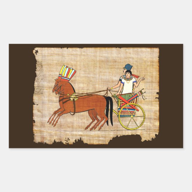 Pegatina Rectangular Miketz - El carro de Joseph (Anverso)
