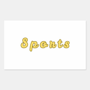 Pegatina Rectangular Mínimo modo deportivo