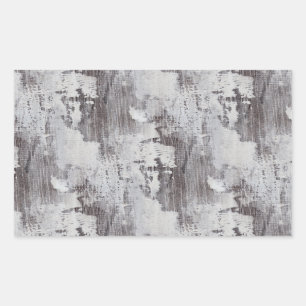 Pegatina Rectangular Mirada blanqueada Maui apenada del grano de madera