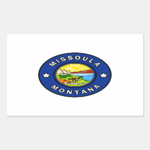 Pegatina Rectangular Missoula Montana