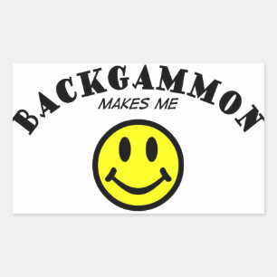 Pegatina Rectangular MMS: Backgammon