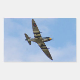 Pegatina Rectangular Modelo de Spitfire MK IX MK923