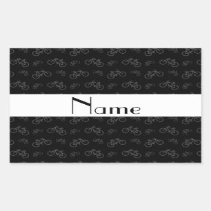 Pegatina Rectangular Modelo negro conocido personalizado de la