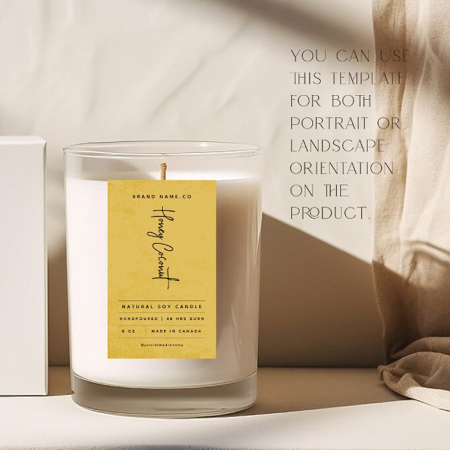 Pegatina Rectangular Modern Golden Rustic Label (Subido por el creador)