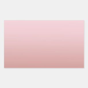 Pegatina Rectangular Moderna plantilla Rosa Gold Blank Añadir el texto