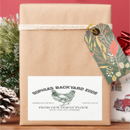 Pegatina Rectangular Moderna y personalizada propietaria de una granja