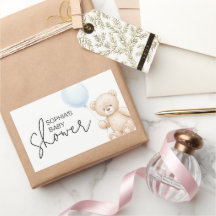Moderno Minimalista Teddy Bear Fiesta Baby Shower