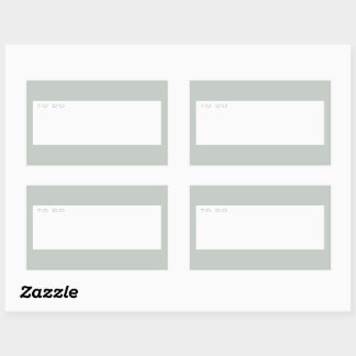 Pegatina Rectangular Moderno Mínimo Sage Green Para Hacer Planner