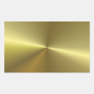 Pegatina Rectangular Moderno y moderno look metálico Faux Gold Blank