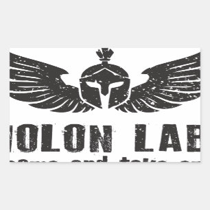 Pegatina Rectangular Molon Labe